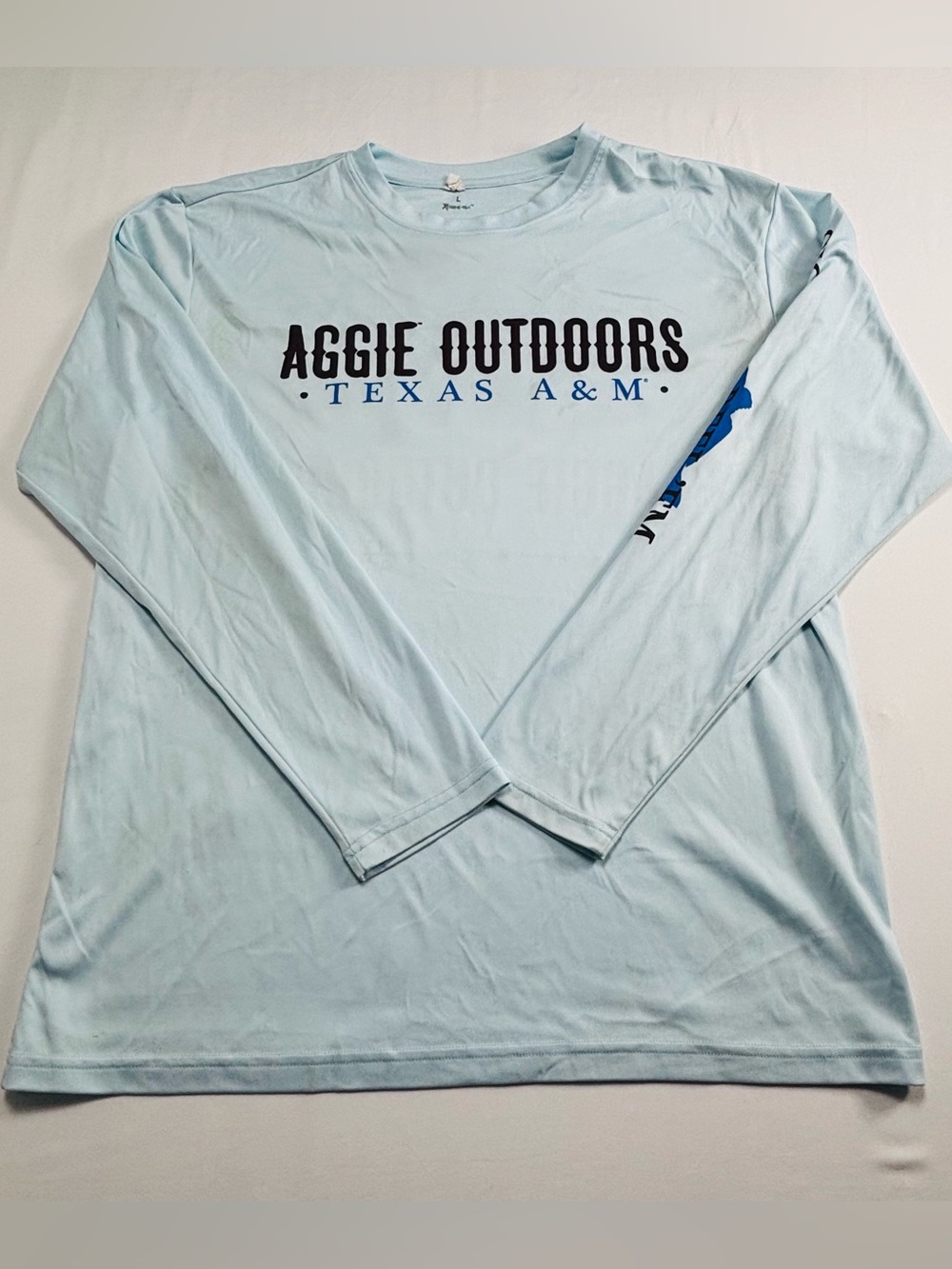 Aggie Outdoors Texas A&M Light Blue Long Sleeve Tee M412